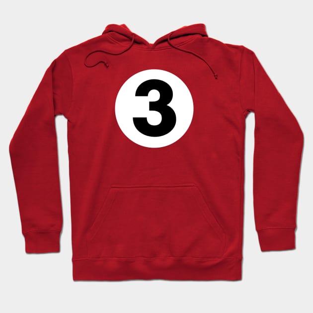 Billiard, Three Ball Hoodie by Heyday Threads